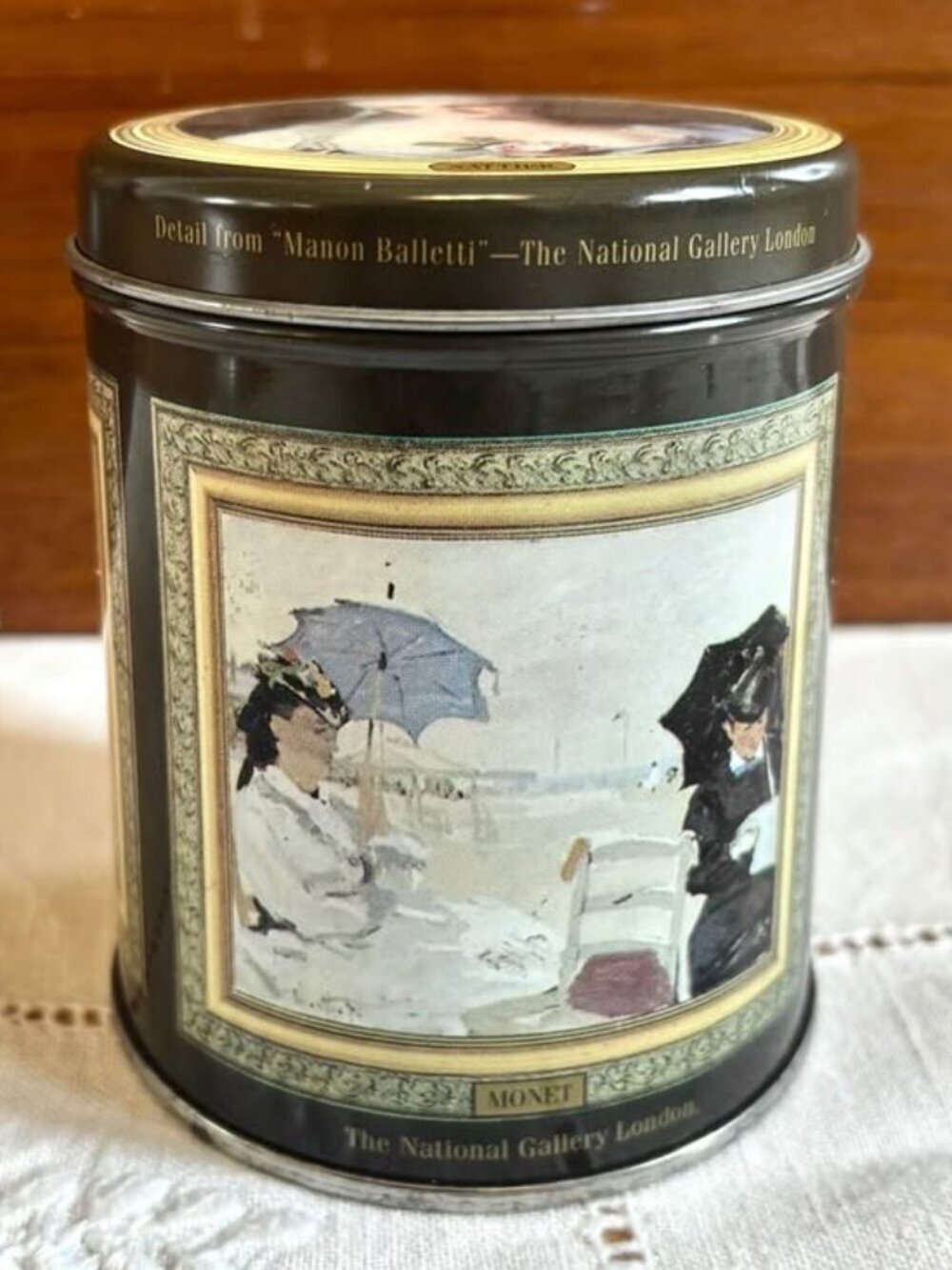 Vintage Metal Storage Tin